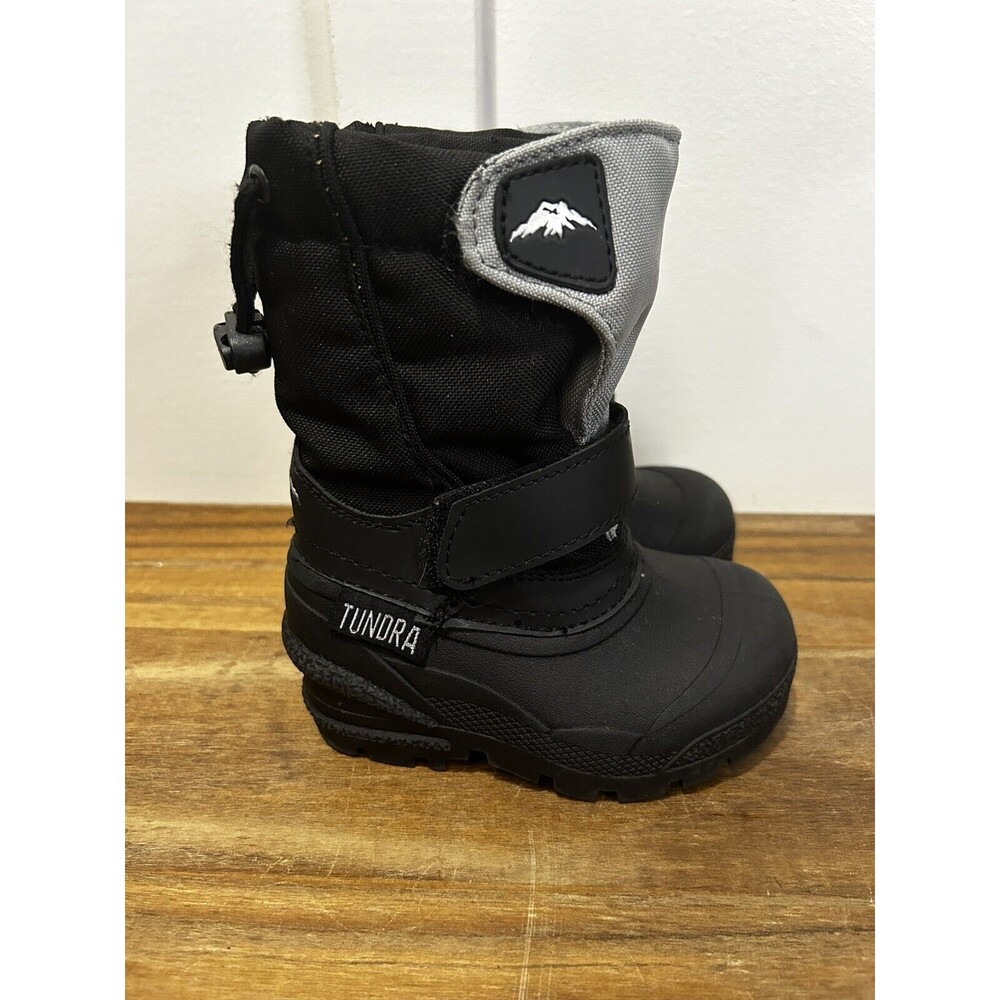 Tundra Quebec Toddler Snow Boots Black And Grey Size 5